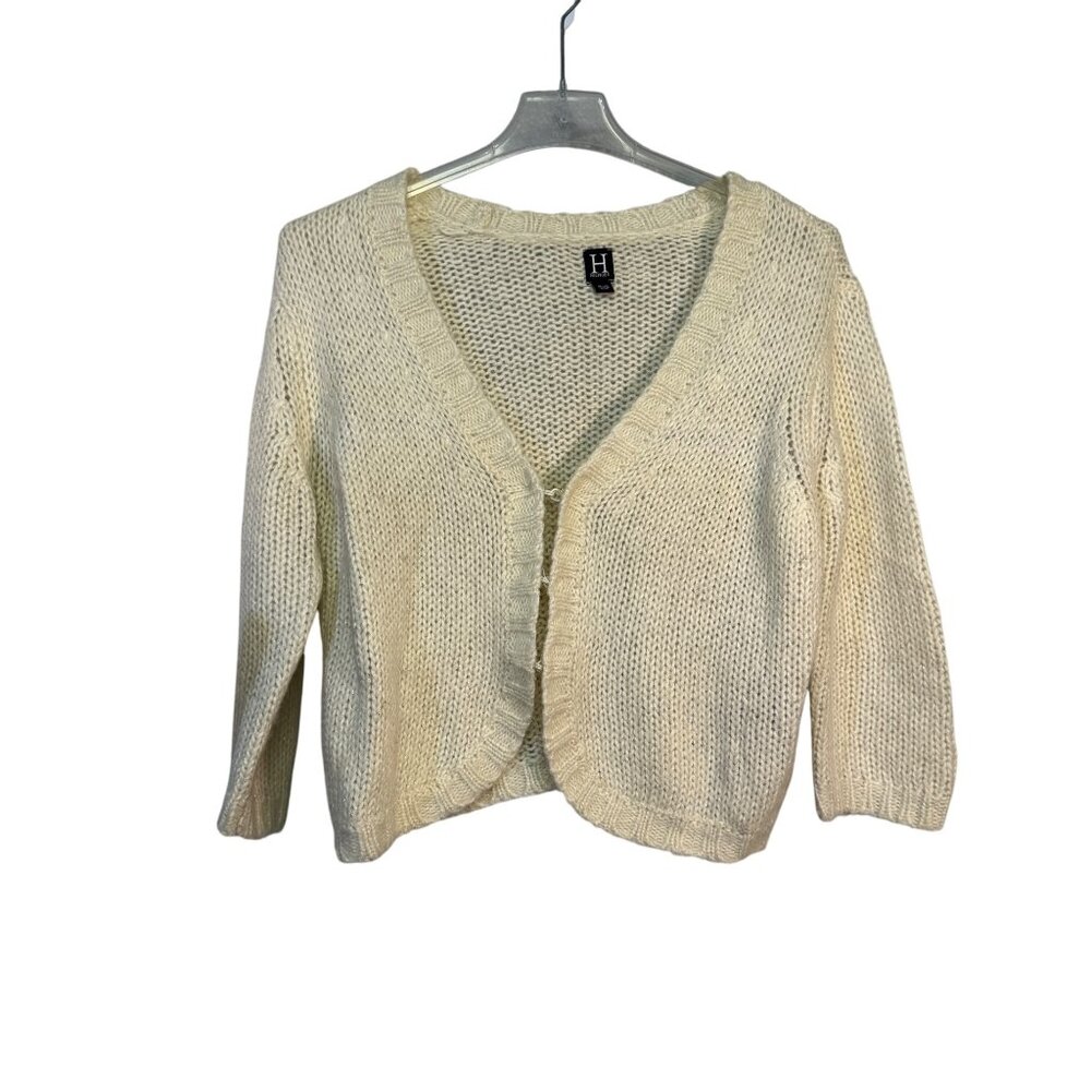 Vintage Hilfiger Womens Size XL Mohair Blend Knit Cardigan Sweater